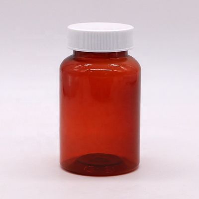 SCREW CAP 200mL PET Bottle for Transparent Cylinder Shape Supplement Medicine Container