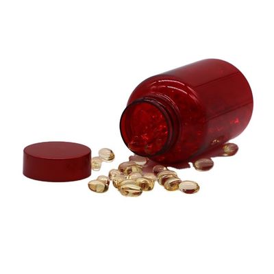 PET Empty Plastic Capsule Pill Medicine Bottle with CRC Screw Flip Top Caps 175ML/CC/6OZ