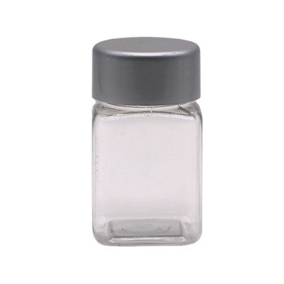 60ml PET Plastic Square Bottles with Plastic Screw Cap for Tablets Pill Capsule