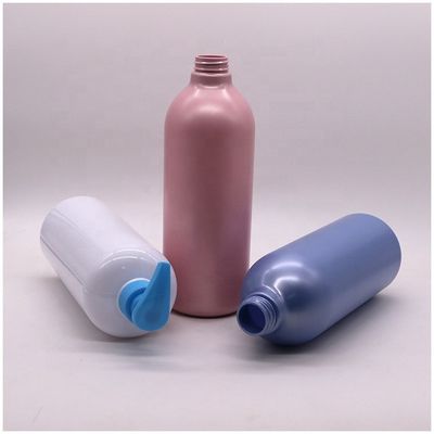 Cap Type Pump 1000mL Capacity Round Bottles for Customized Color Lotion Body Wash