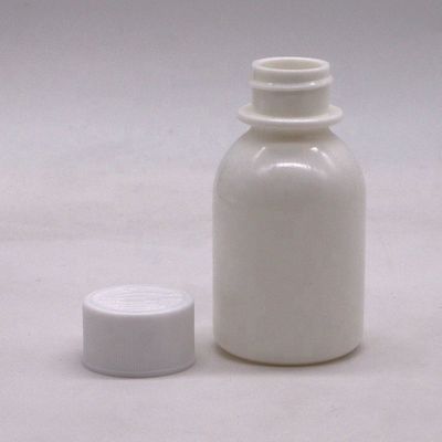 HDPE Plastic Type 60mL/2oz White Opaque Sealed Anti-Ulrraviolet Liquid Medicine Containers