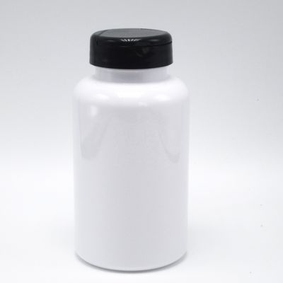 SCREW CAP PET 200mL Prescription Pharmacy White Plastic Bottle for Medicine Container