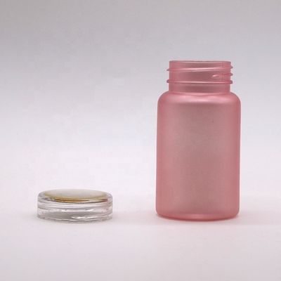 Pharmaceutical Grade 100cc PET Frosted Plastic Pill Bottle with Child Proof Screw Cap