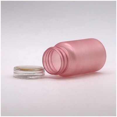 100cc PET Frosted Plastic Medicine Pill Bottle with Child Safety Cap Customized Color