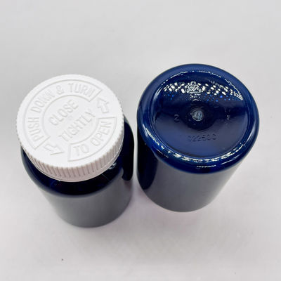 Customized Color Label Stickers PET Plastic 225ml 7.5oz Medicine Container with Cap