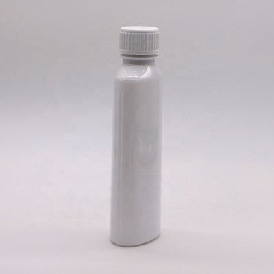 Customized Printing PET Mouthwash Bottle 200mL with White Cap and Printed Cap