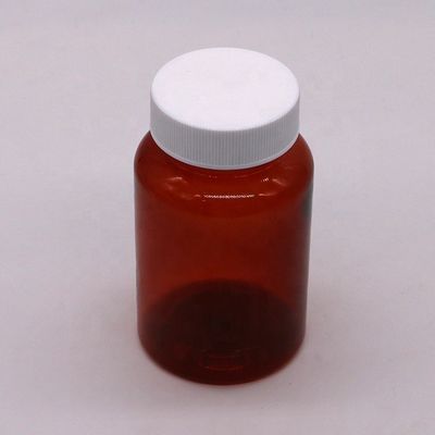 SCREW CAP 200mL PET Bottle for Transparent Cylinder Shape Supplement Medicine Container