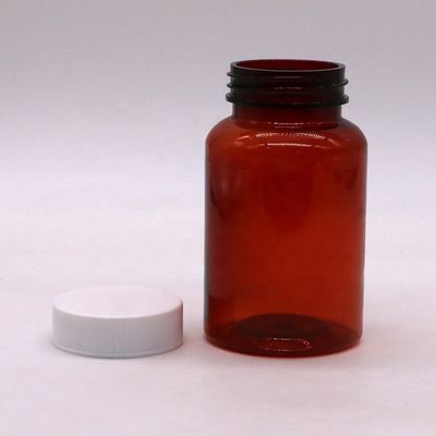 SCREW CAP 200mL PET Bottle for Transparent Cylinder Shape Supplement Medicine Container