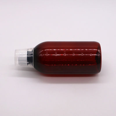 Body Material PET 300ml PET Empty Cough Syrup Bottle with Scale and Tamper Proof Cap
