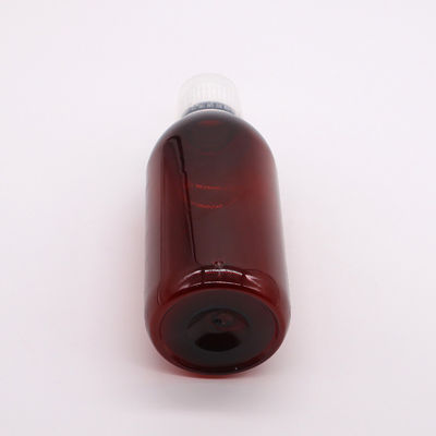 Body Material PET 300ml PET Empty Cough Syrup Bottle with Scale and Tamper Proof Cap