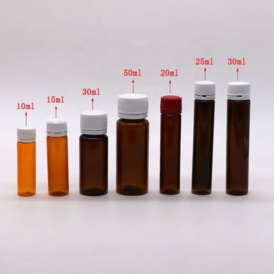 Body Material PET 50ml Plastic Liquid Bottle for Medical Packaging and Oral Liquid