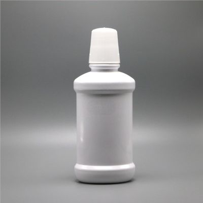 Long Neck PET Plastic Mouthwash Bottle 250mL for Empty White Mouth Wash Packing