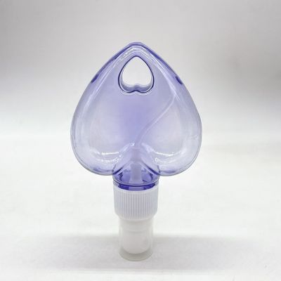PET Heart / Leaf Shape Plastic Spray Bottle with Hanging Key Chain Collar Material PET