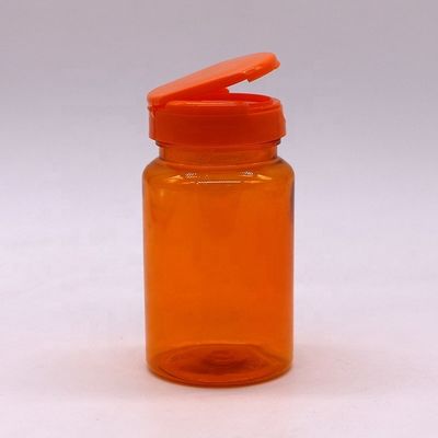 150ML PET Customize Color Capsule Bottle with Flip Top Cap Biodegradable Medicine Bottle