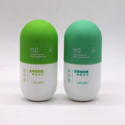 Screw Cap 180ml Empty Matte Plastic Bottles for Solid Powder Capsules Pill Container