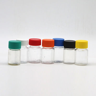 15mL PET Plastic Bottles for Pharmacy Containers and Pill Capsules Easy to Screw Caps
