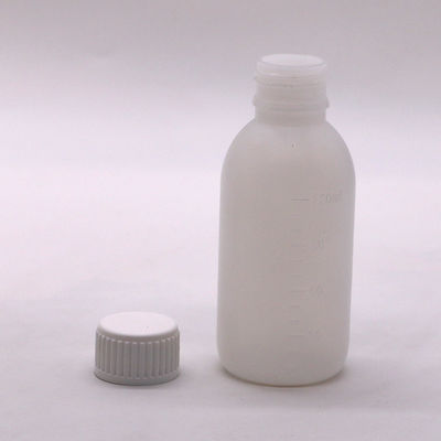 SCREW CAP 120mL/4oz PE Syrup Bottle for Customized Color Medicine Liquid Packaging