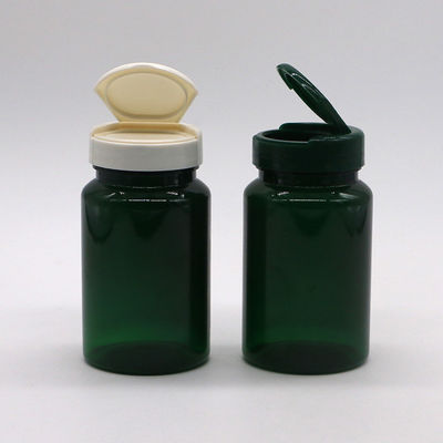 PET 150ml Bottle Wide Mouth Plastic Empty Bottles 5oz Capsule Containers with Flip Cap