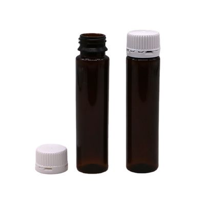 20ML/20CC Slim Smooth Amber Plastic Oral Liquid Bottle with Tamper Proof Cap For in Liquid Medicine