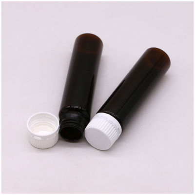 20ML/20CC Slim Smooth Amber Plastic Oral Liquid Bottle with Tamper Proof Cap For in Liquid Medicine
