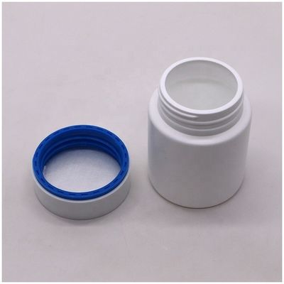 100ml HDPE Plastic Medicine Bottle Straight Round Jar for Capsule Tablets Holder