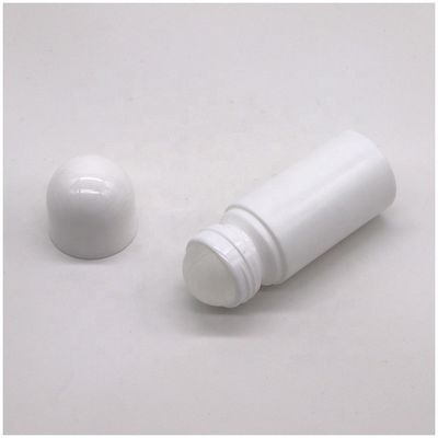 50ml/50cc HDPE White Plastic Roll On Bottle Round Shape for Other Cosmetic Essentials