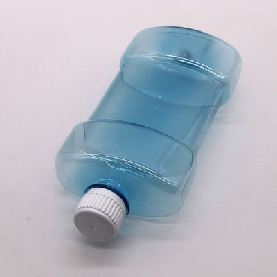 Screen Printing 500ml PET Unique Shape Liquid Mouthwash Plastic Bottle with Screw Cap