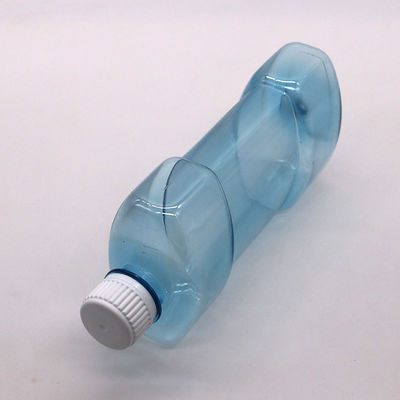 Screen Printing 500ml PET Unique Shape Liquid Mouthwash Plastic Bottle with Screw Cap