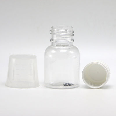 Tamper Evident Cap 50ML PET Cough Syrup Bottle for Oil Lubricating Oral Liquid Storage