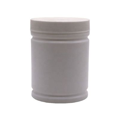 500ml HDPE Plastic Powder Container with Customized Cylinder Shape Label Sticker Design