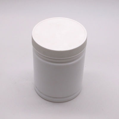 500ml HDPE Plastic Powder Container with Customized Cylinder Shape Label Sticker Design