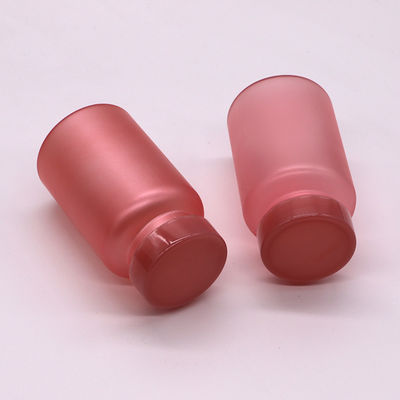 150CC PET Matte/Frosted Green Plastic Bottle with Child Resistance Cap and Label Sticker