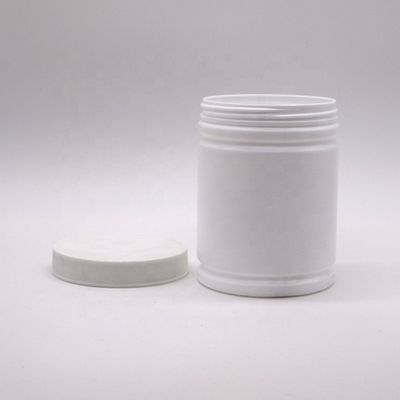 500ml HDPE Plastic Powder Container with Customized Cylinder Shape Label Sticker Design