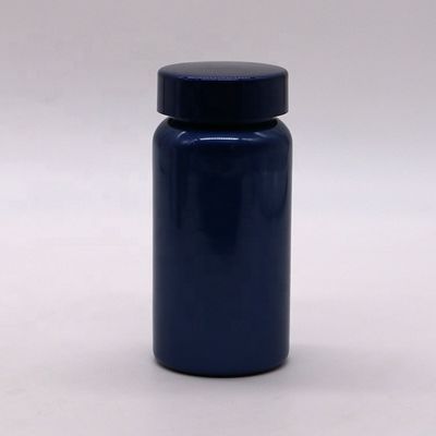 150ML PET Gold Plated Screw Cap Plastic Supplement Container Bottle for Promotion