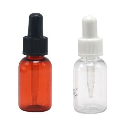 Medicine Grade 10ml/ 15ml/ 20ml/ 25ml PET Dropper Bottle with Customized Dropper Cap