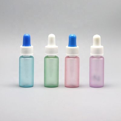 15ml Round Shape PET Plastic Dropper Bottle with Tube Medicine Grade Customized Dropper Cap