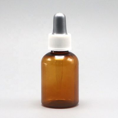 15ml Round Shape PET Plastic Dropper Bottle with Tube Medicine Grade Customized Dropper Cap