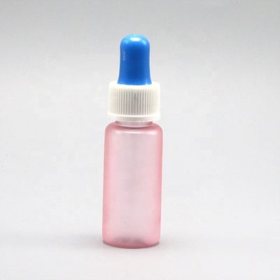 15ml Round Shape Customization PET Dropper Bottles for Liquid Dispenser Sample Holder