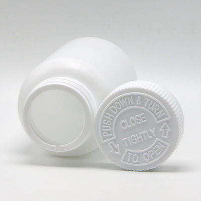 Customized Logo Acceptable 225ml HDPE Drug Safe Refill White Plastic Bottle with CRC Cap