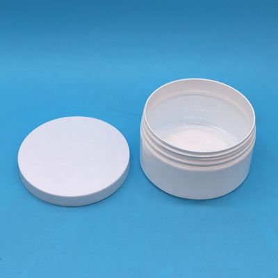 Plastic Cap Material 8oz Custom Plastic Jar Round Shape Wide Mouth Container with Lids