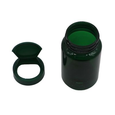 150ML PET capsule pill tablet leakproof bottle with flip top cap customized and degradable
