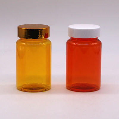 150ML PET capsule pill tablet leakproof bottle with flip top cap customized and degradable