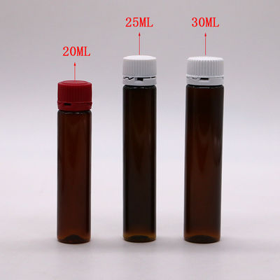 Food Grade 30mL/20ml/10ml PET Round Shape Slim Plastic Medicine Bottles for Oral Liquid