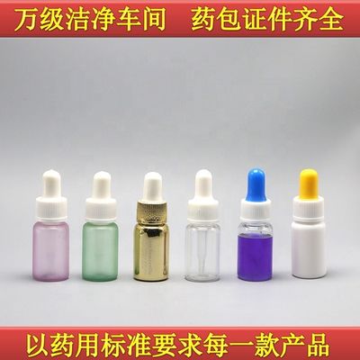 Medicine Grade PET Plastic Dropper Bottle with Tube Capacity 10ml/15ml/20ml/25ml/30ml