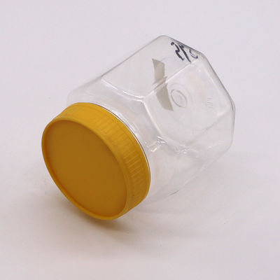200ml PET Octagon Food Jar for Nuts Kernels Customizable Color Plastic Bottle