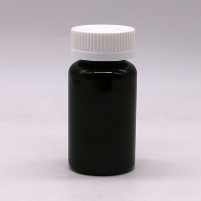 2OZ/60ml/CC Blue Plastic Capsule Bottle with Screw Cap PET Material 32mm Neck Size