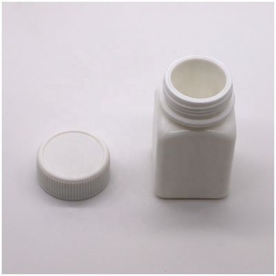Small Capacity 50cc HDPE Sterile Square Plastic Bottle with Screw Cap Customized