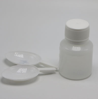 PE Transparent Plastic Bottle for Measuring Liquid Medicine 30mL Capacity and Spoon