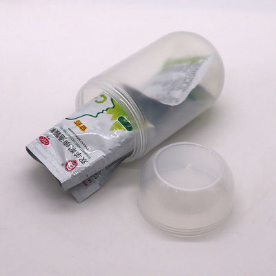 Customized 500ML PP Capsule Shape Plastic Food Storage Jar with Screw Cap