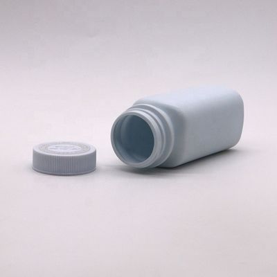 120cc HDPE Square Drug Grade Plastic Pill Capsule Tablet Refillable Bottle for Medicine